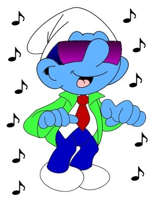 Orbit jamming away, playing the air keyboard