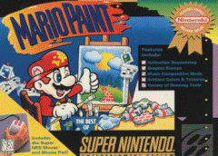 Super NES Mario Paint box design