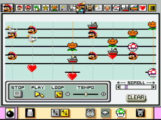 Mario Paint's music creator