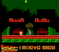 NES Back To The Future II & III game screen